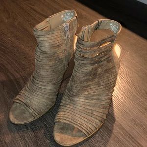 Peep Toe Wedge Heels